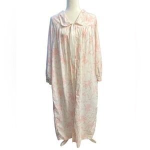 Vintage Brooks Brothers Long-Sleeve Nightgown Medium 100% Cotton
